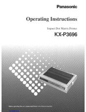 Panasonic KX-P3696 Operating Instructions Manual