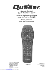 Quasar EUR511516 Quick Reference Manual