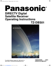 Panasonic TZ-DBS01B Operating Instructions Manual