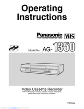 Panasonic ProLine AG-1350P Operating Instructions Manual