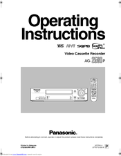 Panasonic AG-2580P Operating Instructions Manual