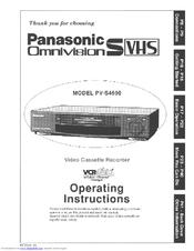 Panasonic Omnivision PV-S4690 User Manual