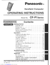 Panasonic FP1S1CZZ5M - HANDHELD COMPUTER User Manual
