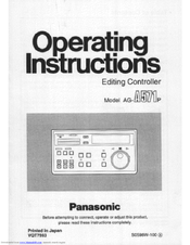 Panasonic AG-A571 User Manual