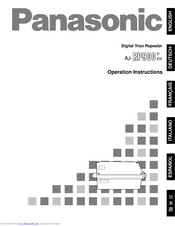 Panasonic AJ-RP900P Operating Instructions Manual