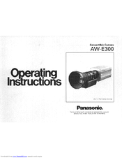 Panasonic AWE300 - COLOR CAMERA Operating Instructions Manual