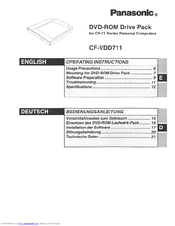 Panasonic CF-VDD711 Operating Instructions Manual