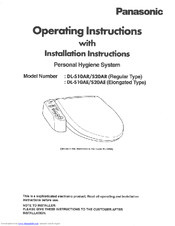 Panasonic DL-S20AE Operating And Installation Instructions