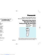 Panasonic ES-2219 Operating Instructions Manual