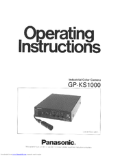 Panasonic GPKS1000 - INDUSTRIAL COLOR CAM Operating Instructions Manual