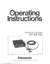 Panasonic GPKS152 - CCD CAMERA Operating Instructions Manual