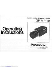 Panasonic Machine Vision GP-MF130 Operating Instructions Manual