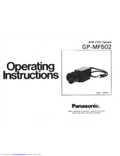 Panasonic GPMF502 - ICD CAMERA Operating Instructions Manual