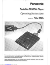 Panasonic KX-L810A Operating Instructions Manual