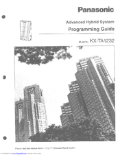 Panasonic KXTA1232MUK - ADVANCED HYBRID SYSTEM User Manual