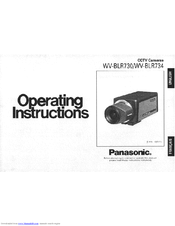 Panasonic WVBLR730 - CCTV Operating Instructions Manual