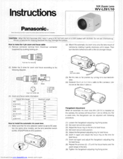 Panasonic WV-LZ61 Instructions