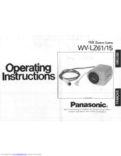 Panasonic WV-LZ61 Operating Instructions Manual