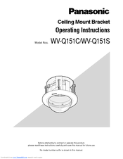 Panasonic WV-Q151C Operating Instructions Manual