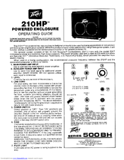 Peavey 210 HP User Manual