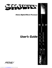 Peavey ShowFex User Manual