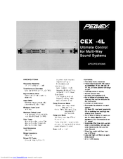 Peavey CEX 4L Specifications