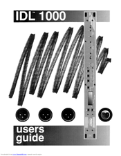 Peavey IDL 1000 User Manual