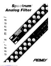 Peavey Spectrum Analog Filter User Manual
