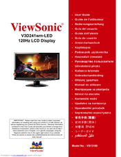 Viewsonic V3D241wm-LED User Manual