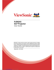 Viewsonic PJD6243 User Manual