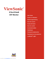 Viewsonic E70mb Manual