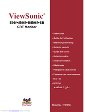 Viewsonic E96f+SB User Manual