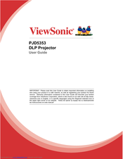 Viewsonic PJD5353 User Manual