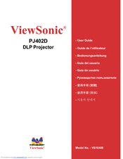 Viewsonic PJ402D User Manual
