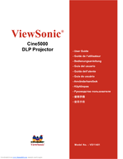 Viewsonic CINE5000 - 1000 Lumens Widescreen DLP Home Theater Projector User Manual