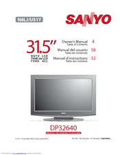 Sanyo DP32640 Owner's Manual