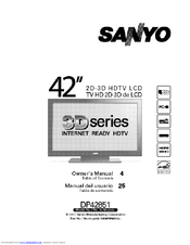Sanyo DP42851 Owner's Manual