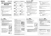 Pentax Optio W20 Connection Manual