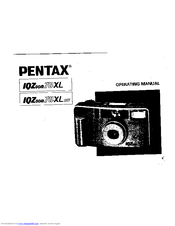 Pentax IQZoom 70-XL Date Operating Manual