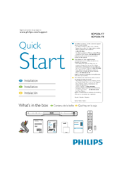 Philips BDP5506/F8 Quick Start Manual