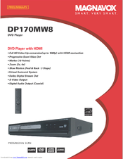 Magnavox DP170MW8 - Up Converting HDMI DVD Player Specifications