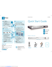 Philips DVDR3400/37 Quick Start Manual