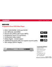 Magnavox MDV456/17 Specifications
