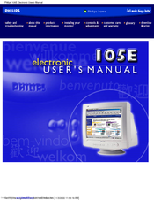Philips 105E12 User Manual