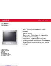 Magnavox 23MT2336/17 Features