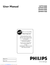 Philips 26PW9100D - Hook Up Guide User Manual