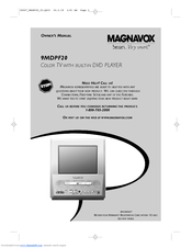 Magnavox 9MDPF20 - Dvd-video Player Owner's Manual