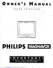 Philips/Magnavox MX3297B Owner's Manual