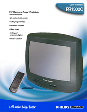 Philips/Magnavox PR1302C Specifications