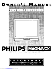 Philips COLOR TV 32 INCH TABLE TS3254C Owner's Manual